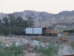 UP 6874 pushes an eastbound through San Timiteo Canyon